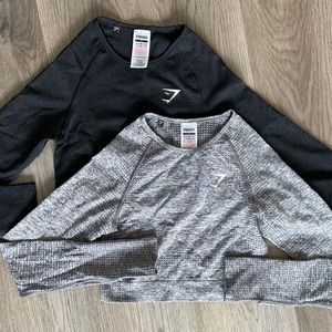 Set of 2 Gymshark Vital Seamless long sleeve crop